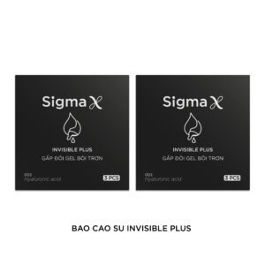 Combo 2 Hộp Bao Cao Su Invisible Plus 3PCS