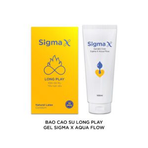 Combo Bao Cao Su Long Play (10 PCS) + Gel Bôi Trơn Aqua Flow (100ml)